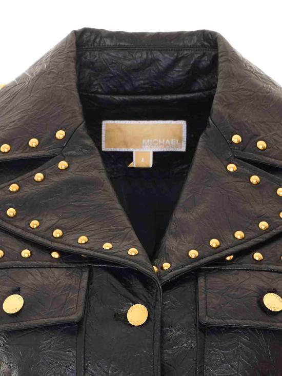 26FW 마이클 코어스 가죽 자켓 MT620LKL4K001 BLACK - MICHAEL KORS