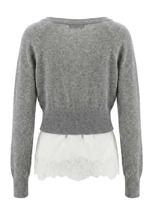 26FW 에르마노 설비노 가디건 D492N300APPYUN1704 GREY - ERMANNO SCERVINO