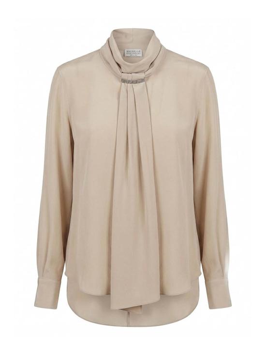 26FW 브루넬로 쿠치넬리 블라우스 MB993B1G04C8561 BEIGE