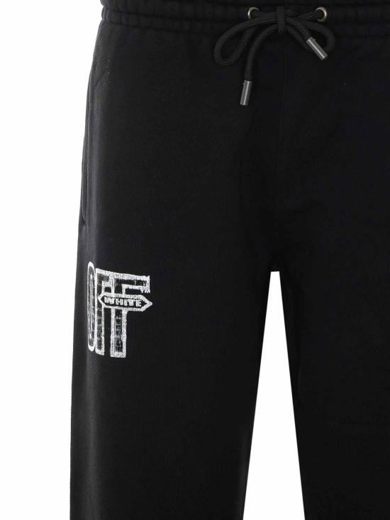 26FW 오프화이트 트레이닝/조거 팬츠 OMCH057F26FLE003001 Black - OFF WHITE