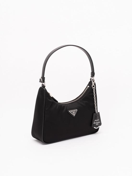 26FW 프라다 리나일론 앤 사피아노 미니 백 1N204PR064F0002 Black - PRADA