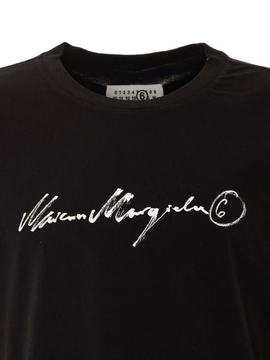 26FW MM6 메종마르지엘라 반팔 티셔츠 SH0GC0077M20258900 Black - MM6 MAISON MARGIELA