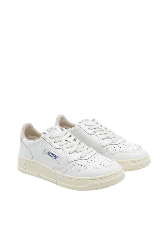 26FW 오트리 메달리스트 로우 레더 스니커즈 AULWBJ04 WHITE - AUTRY