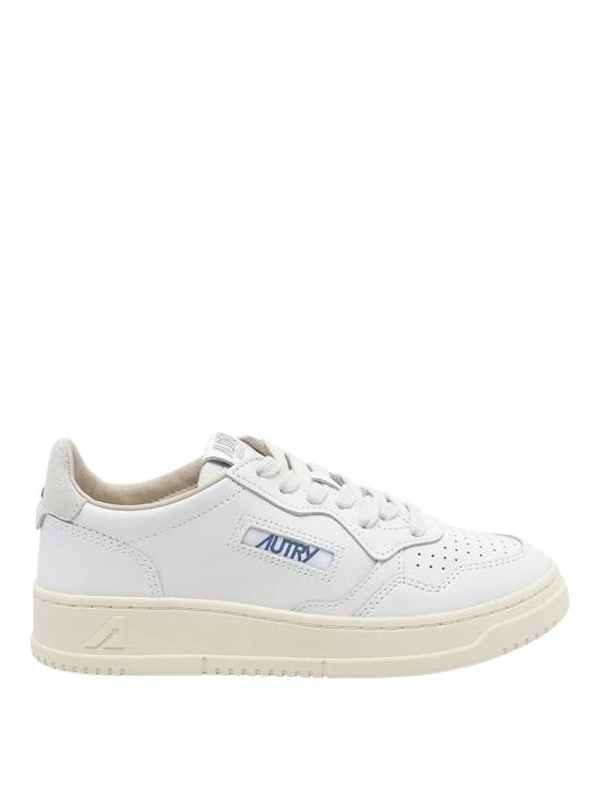 26FW 오트리 메달리스트 로우 레더 스니커즈 AULWBJ04 WHITE