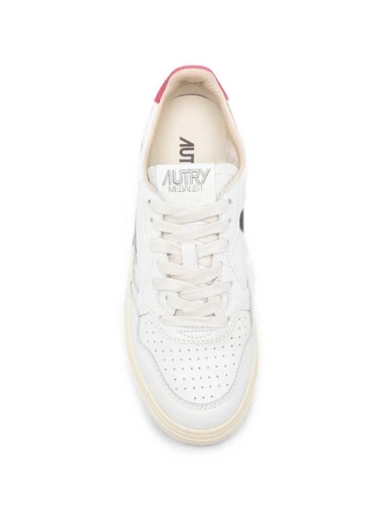 26FW 오트리 메달리스트 로우 레더 스니커즈 AULWBJ01 WHITE - AUTRY