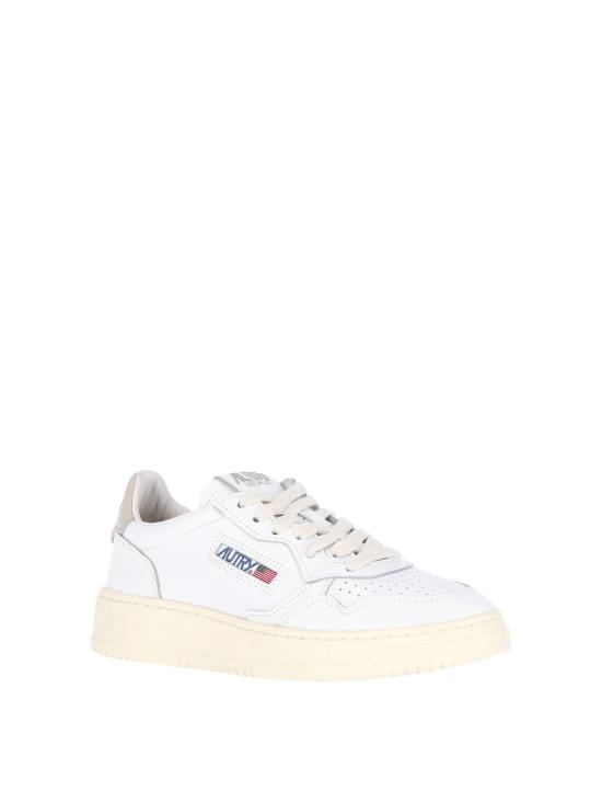 26FW 오트리 메달리스트 로우 레더 스니커즈 AULWLL27 WHITE - AUTRY
