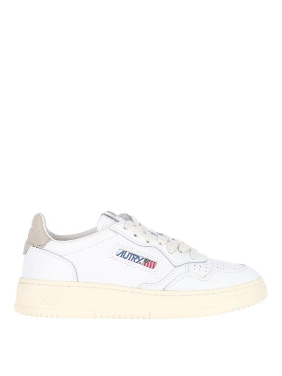 26FW 오트리 메달리스트 로우 레더 스니커즈 AULWLL27 WHITE