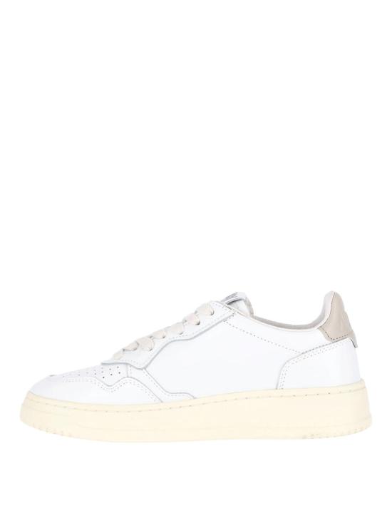 26FW 오트리 메달리스트 로우 레더 스니커즈 AULWLL27 WHITE - AUTRY