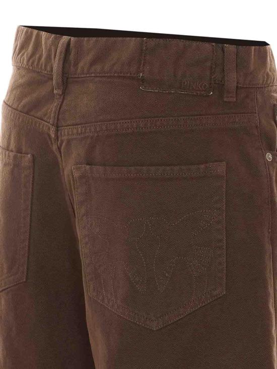 26FW 핑코 스트레이트 팬츠 103857A3KUL72 BROWN - PINKO