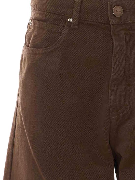 26FW 핑코 스트레이트 팬츠 103857A3KUL72 BROWN - PINKO