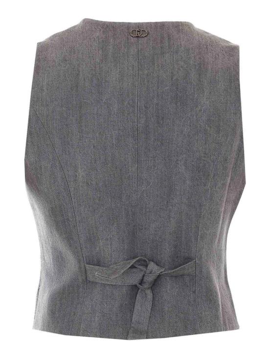 26FW 리우조 베스트 UF6118D026687457 Grey - LIU JO