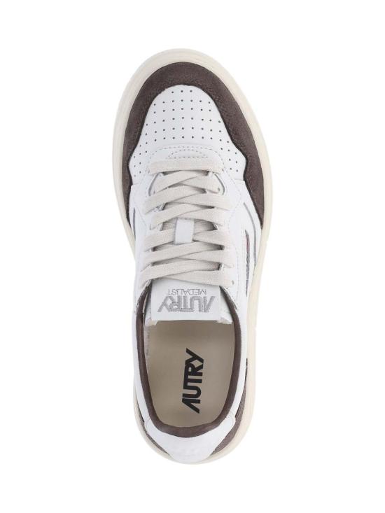 26FW 오트리 메달리스트 로우 레더 스니커즈 AULWFT19 WHITE - AUTRY