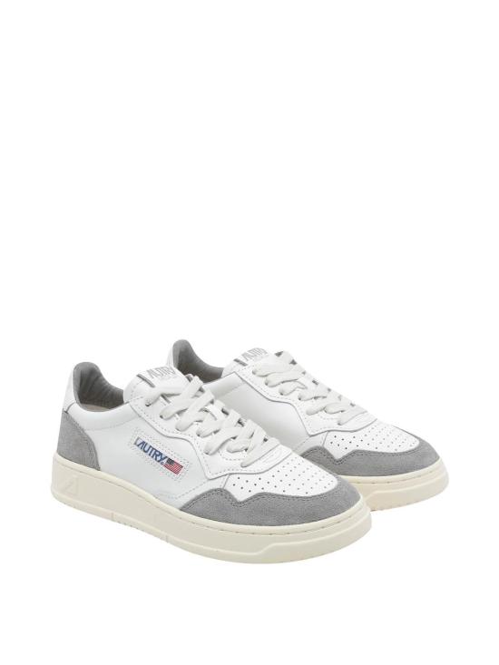 26FW 오트리 메달리스트 로우 레더 스니커즈 AULWFT15 WHITE - AUTRY