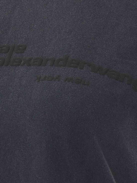 26FW 알렉산더 왕 반팔 티셔츠 1CC3261386011 Black - ALEXANDER WANG