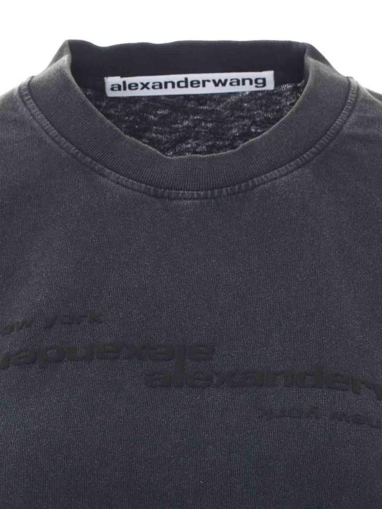 26FW 알렉산더 왕 반팔 티셔츠 1CC3261386011 Black - ALEXANDER WANG