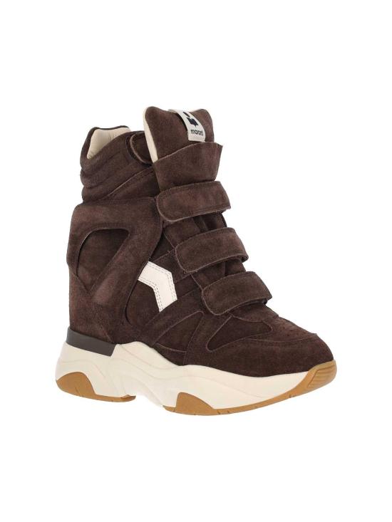 26FW 이자벨마랑 발스키 스웨이드 웨지 스니커즈 BK0009FAB4E10SCLMW BROWN - ISABEL MARANT