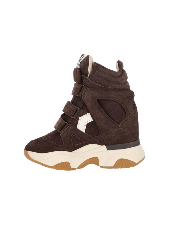 26FW 이자벨마랑 발스키 스웨이드 웨지 스니커즈 BK0009FAB4E10SCLMW BROWN - ISABEL MARANT