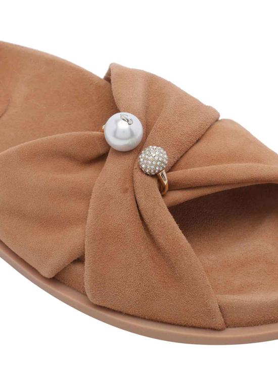 26FW 지미추 샌들 RAFIFLATSUETOFFEE BROWN - JIMMY CHOO