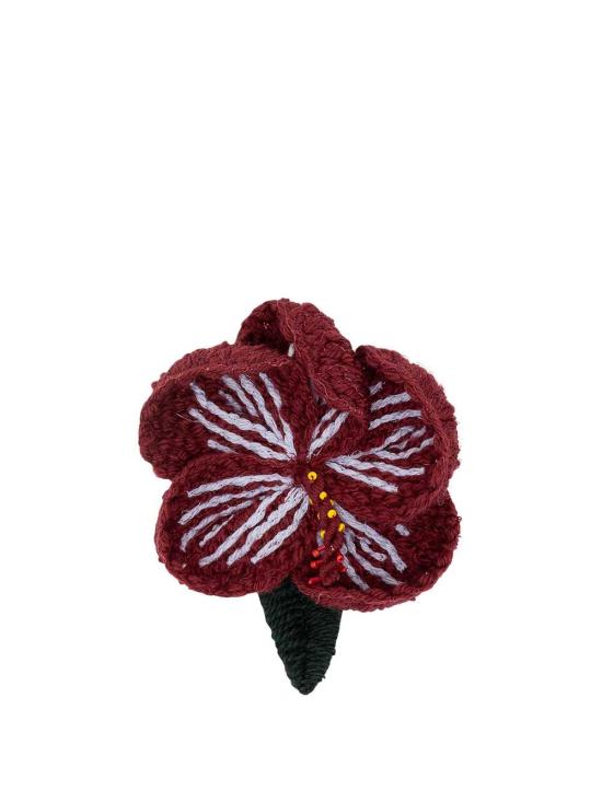 26FW 알라누이 브로치 LWRR005E26KNI0012857 Burgundy
