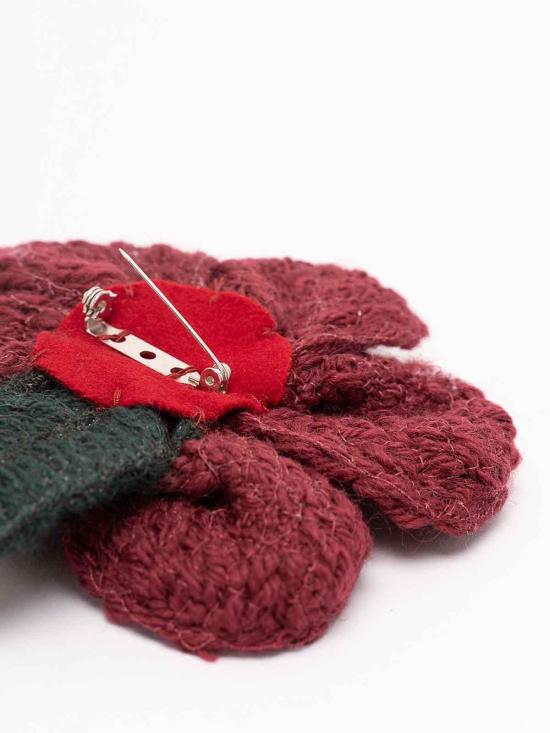 26FW 알라누이 브로치 LWRR005E26KNI0012857 Burgundy - ALANUI