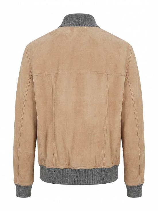 26FW 브루넬로 쿠치넬리 봄버 자켓 MPCLF2085CJB23 Beige - BRUNELLO CUCINELLI