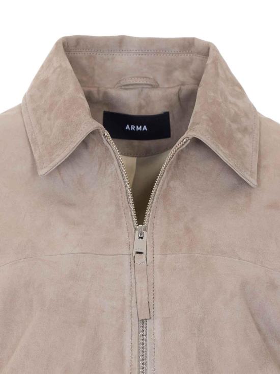 26SS 아르마 가죽 자켓 005L26105302 Grey - ARMA