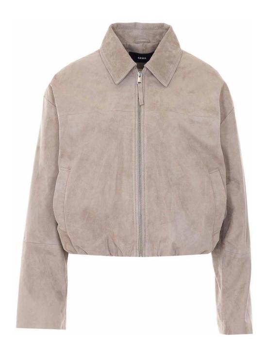 26SS 아르마 가죽 자켓 005L26105302 Grey