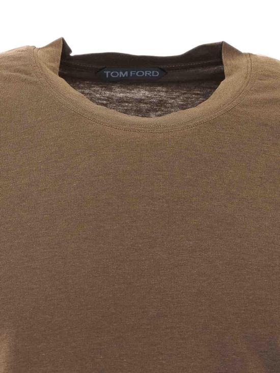 26FW 톰포드 반팔 티셔츠 JCS004JMT012GAV Green - TOMFORD