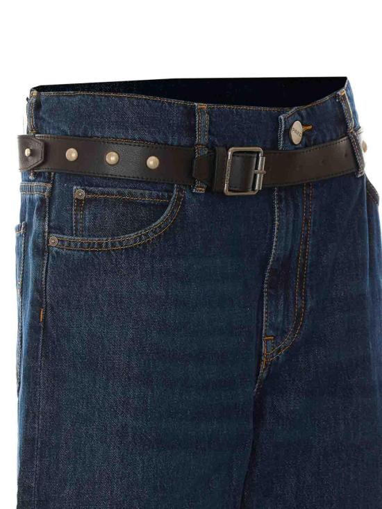 26FW 멀버리 스트레이트 팬츠 107277A3HGPJB Blue - MULBERRY