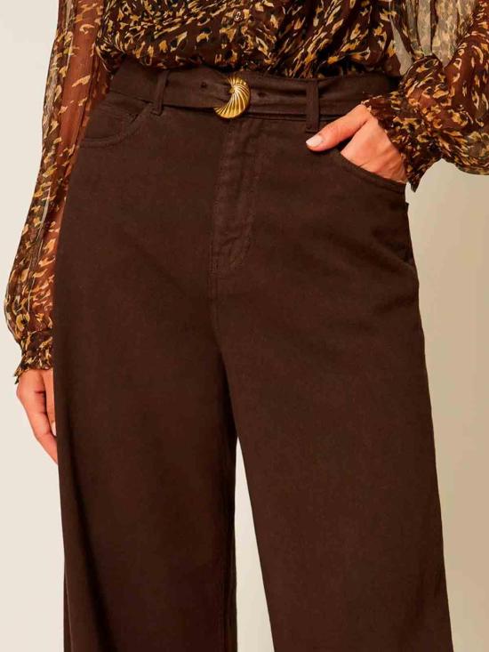 26FW 트윈셋 스트레이트 팬츠 262TP255013411 Brown - TWINSET