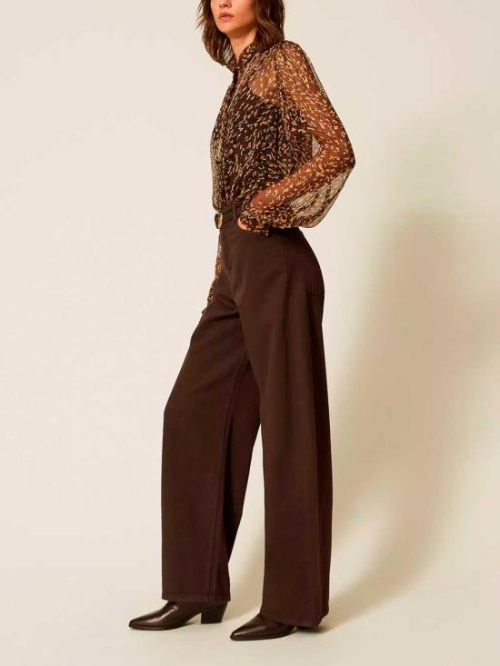 26FW 트윈셋 스트레이트 팬츠 262TP255013411 Brown - TWINSET