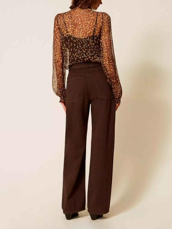 26FW 트윈셋 스트레이트 팬츠 262TP255013411 Brown - TWINSET