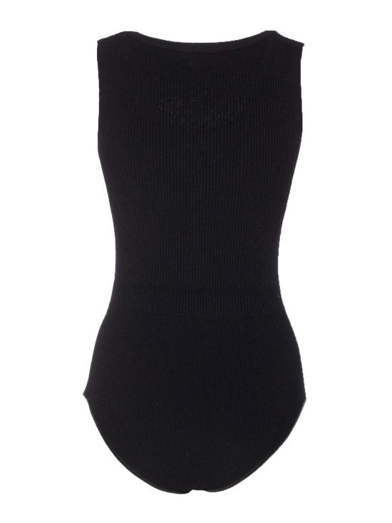 26SS 알라이아 민소매 티셔츠 AA9B0353K017A995 Black - ALAIA