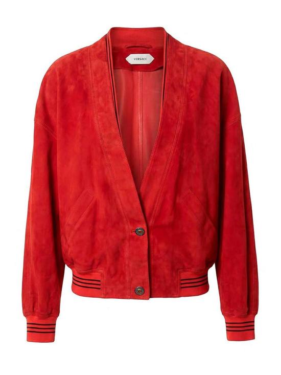 26FW 베르사체 가죽 자켓 10253751A183801RG50 Red
