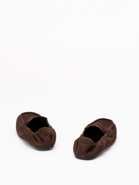26FW 미우미우 루슈 나파 레더 로퍼 5D341E008FD005F0003 DARK BROWN - MIU MIU