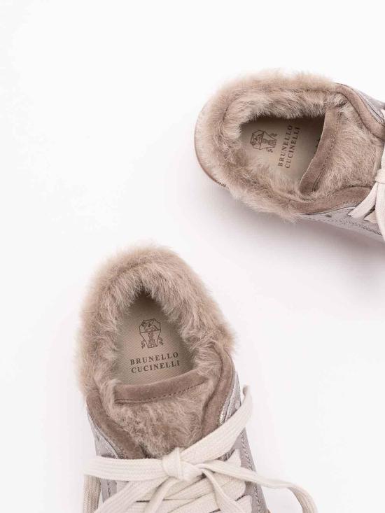 26FW 브루넬로 쿠치넬리 스니커즈 MZSFG3383C8187 SILVER - BRUNELLO CUCINELLI