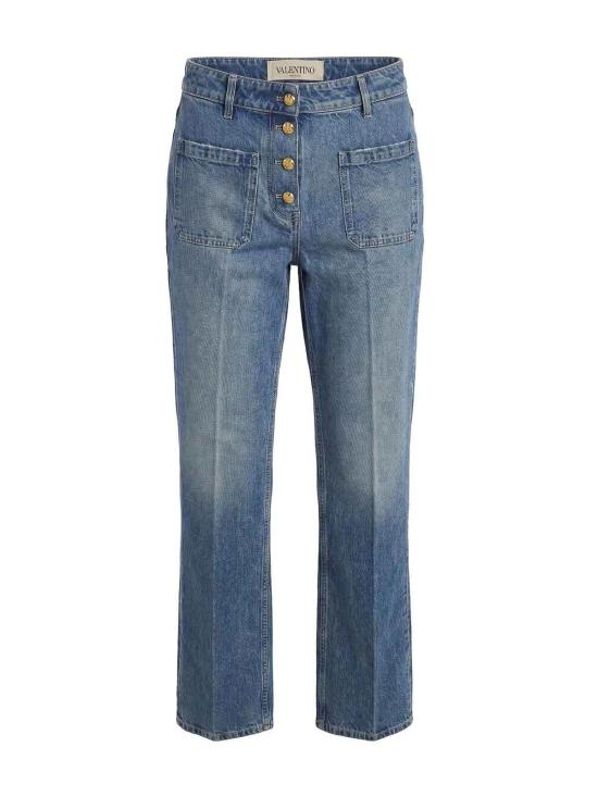 26FW 발렌티노 가라바니 스트레이트 팬츠 9B3DD23LACF558 Medium Wash