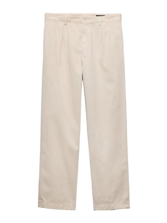 26FW 프라다 팬츠 UP0434192ASOOOF0036 LIGHT BEIGE - PRADA