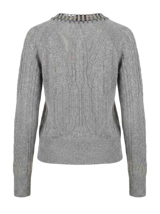 26FW 에르마노 설비노 가디건 D495N318RCTZTWN1704 Grey - ERMANNO SCERVINO