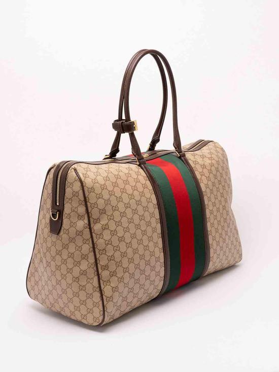 26FW 구찌 웹 미디엄 GG 더플백 875059FAF798547 Beige - GUCCI