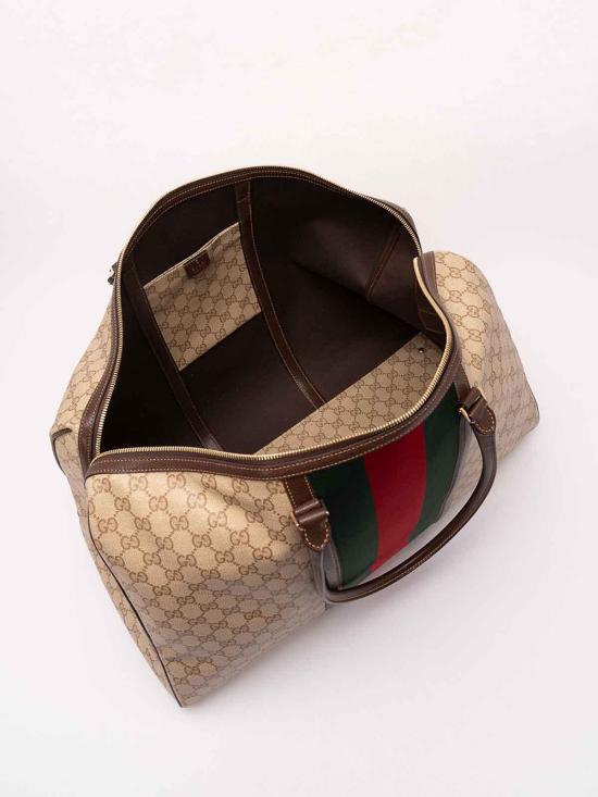 26FW 구찌 웹 미디엄 GG 더플백 875059FAF798547 Beige - GUCCI
