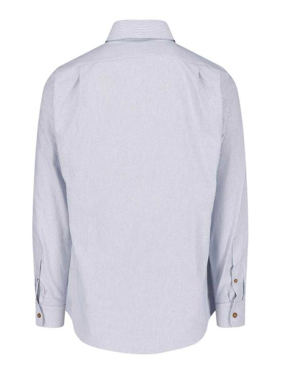 26FW 비비안웨스트우드 크랄 자카드 긴팔 셔츠 24010005W01JMA201 Light Blue - VIVIENNE WESTWOOD