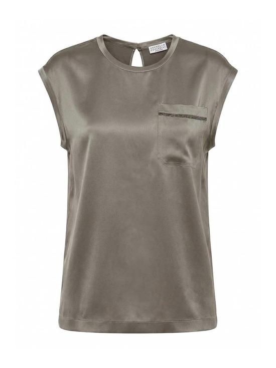 26FW 브루넬로 쿠치넬리 블라우스 M0C59B1O10C983 Grey