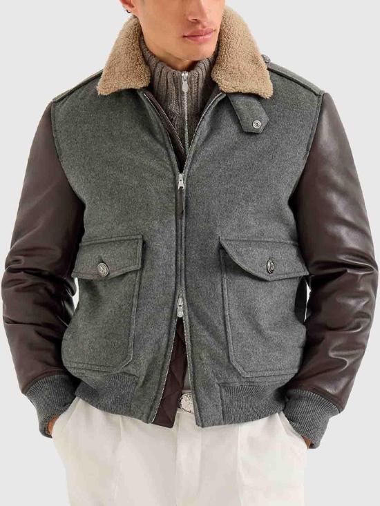 26FW 브루넬로 쿠치넬리 자켓 MM4006004C4601 Grey - BRUNELLO CUCINELLI