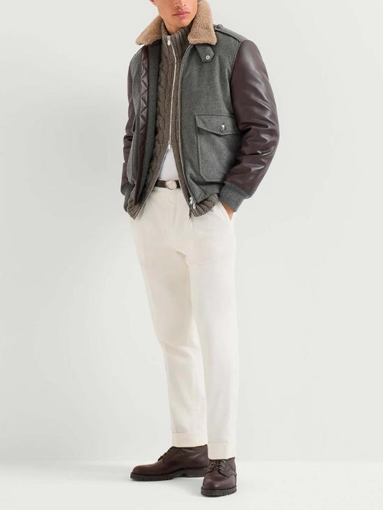 26FW 브루넬로 쿠치넬리 자켓 MM4006004C4601 Grey - BRUNELLO CUCINELLI