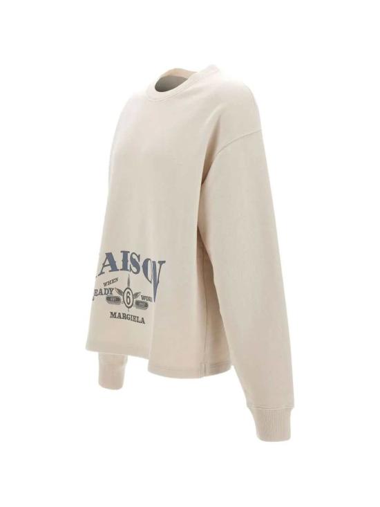 26FW MM6 메종마르지엘라 후드 티셔츠 SH0GU0044M25014 103 ECRU - MM6 MAISON MARGIELA