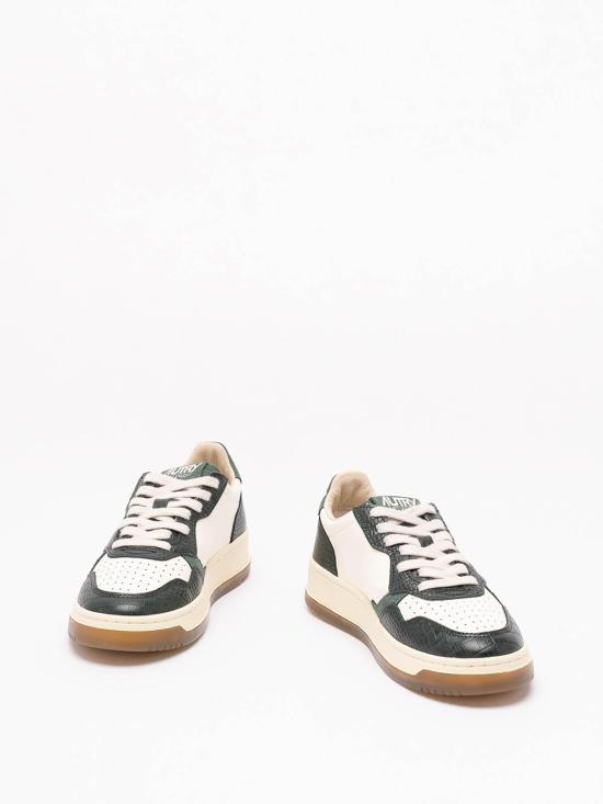 26FW 오트리 메달리스트 로우 레더 스니커즈 AULWCZ02 GREEN - AUTRY