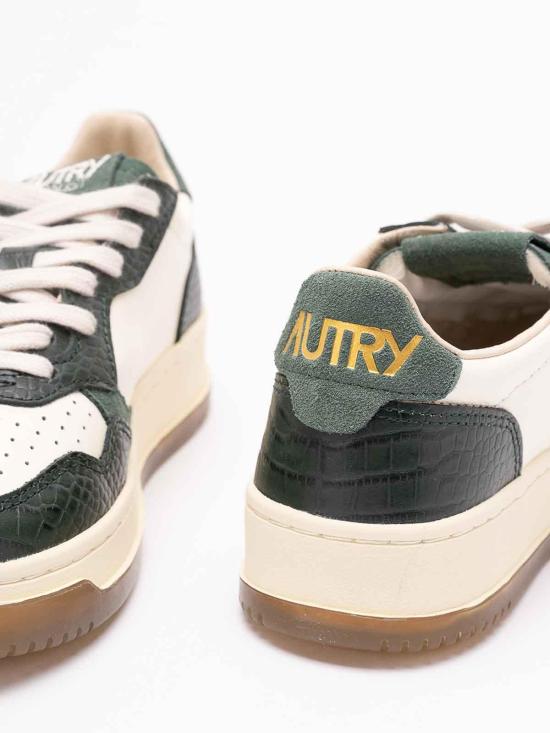 26FW 오트리 메달리스트 로우 레더 스니커즈 AULWCZ02 GREEN - AUTRY