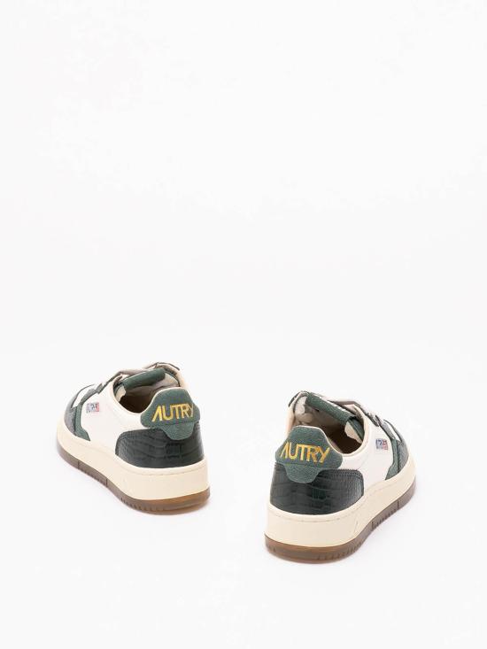 26FW 오트리 메달리스트 로우 레더 스니커즈 AULWCZ02 GREEN - AUTRY