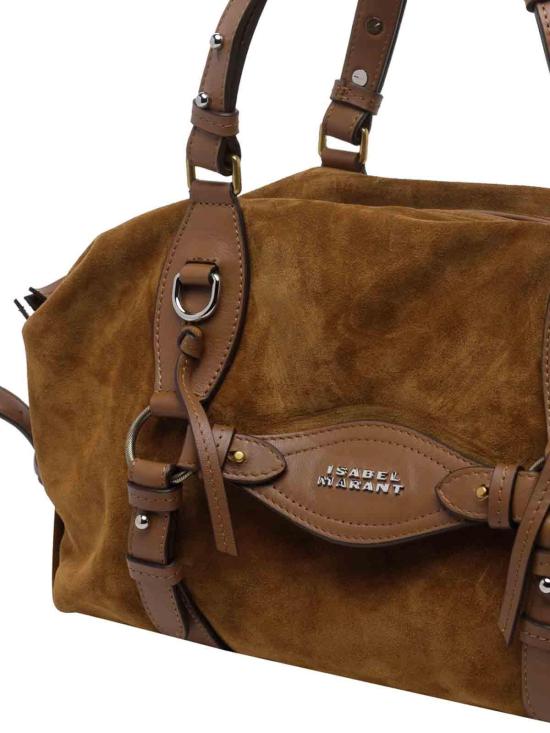 26FW 이자벨마랑 틸파 레더 앤 스웨이드 카프스킨 핸드백 PP0507FAD2C28M50CO BROWN - ISABEL MARANT